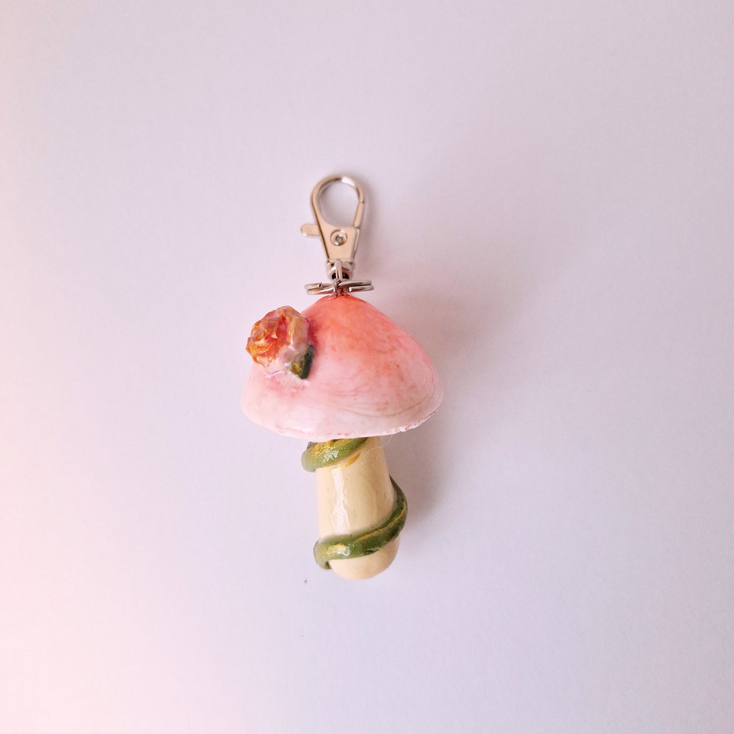 Rose bag charm
