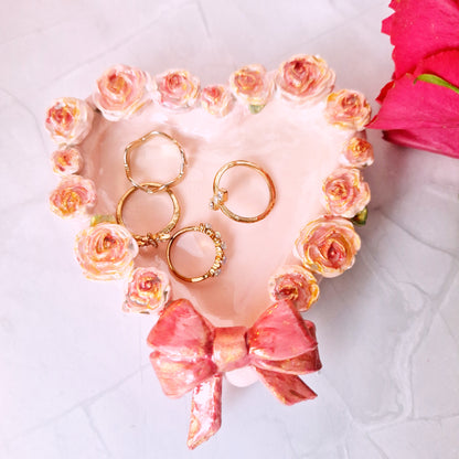 Rose trinket dish